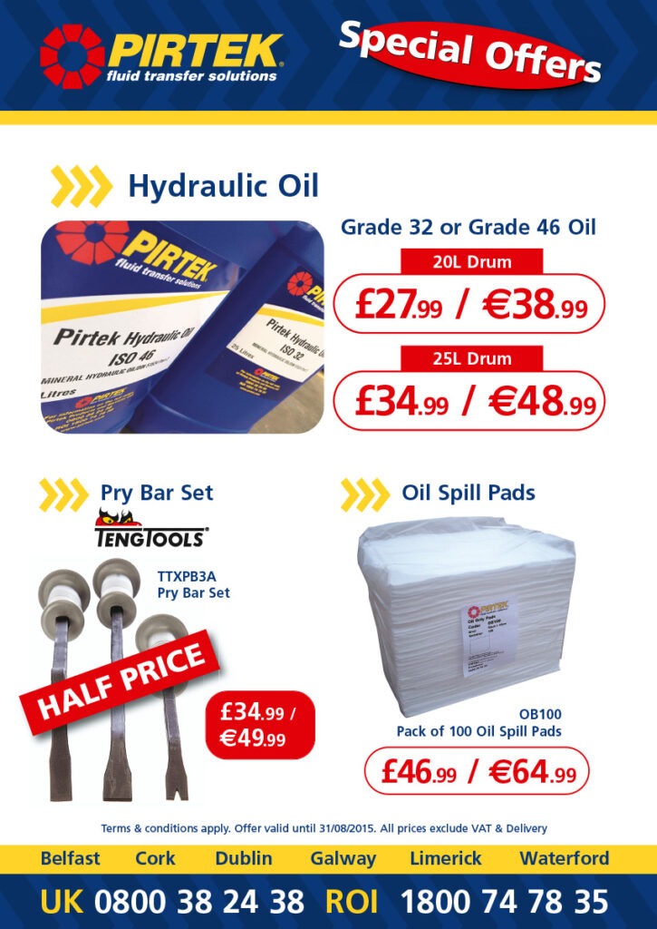 Latest Offers from Pirtek Cork Pirtek